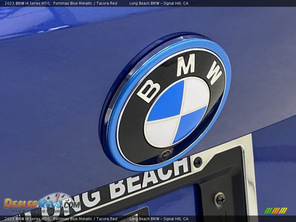 2023 BMW i4 Series M50 Portimao Blue Metallic / Tacora Red Photo #7