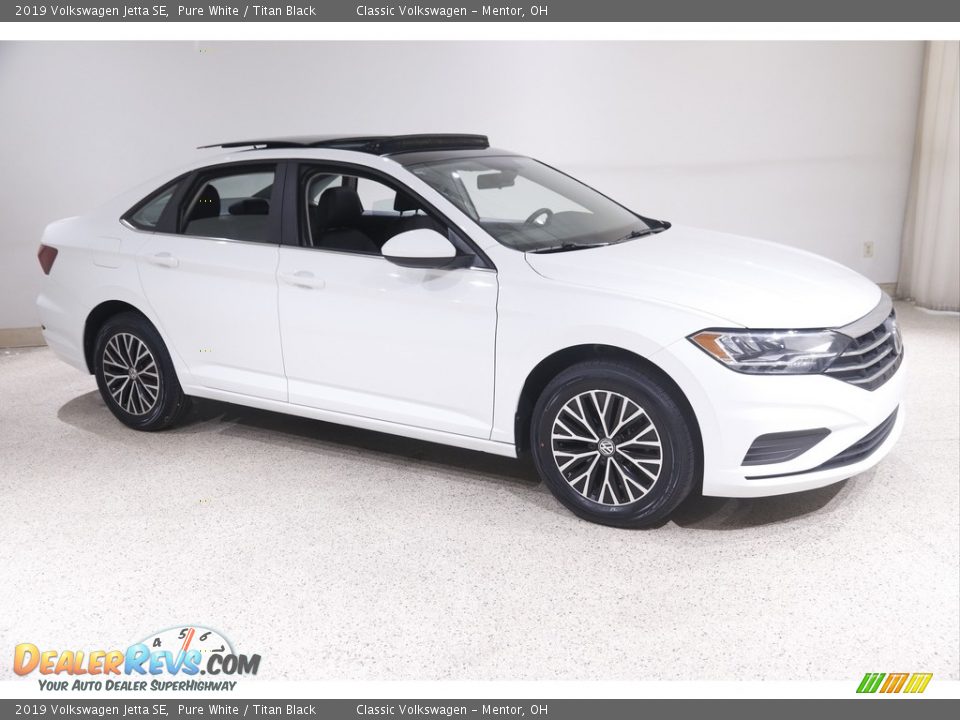 2019 Volkswagen Jetta SE Pure White / Titan Black Photo #1