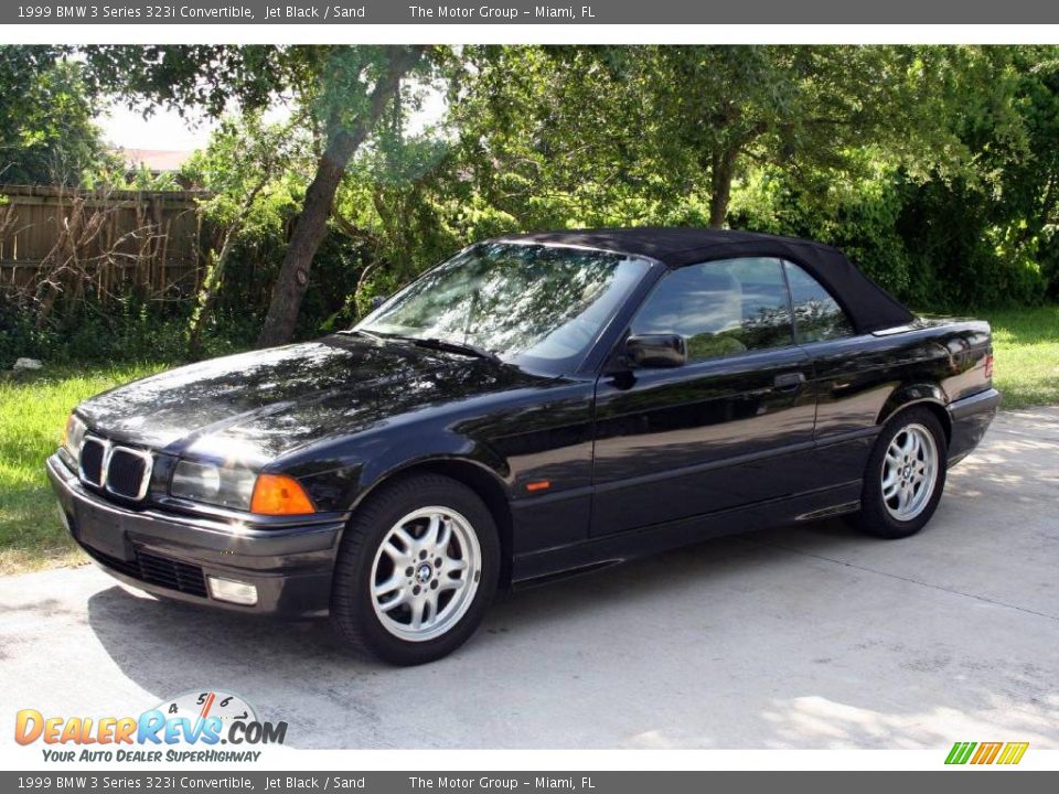1999 BMW 3 Series 323i Convertible Jet Black / Sand Photo #4