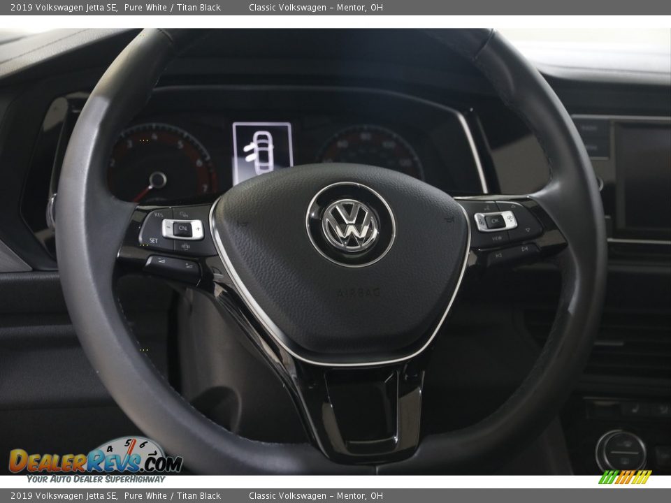 2019 Volkswagen Jetta SE Pure White / Titan Black Photo #7