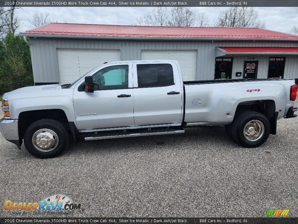 2018 Chevrolet Silverado 3500HD Work Truck Crew Cab 4x4 Silver Ice Metallic / Dark Ash/Jet Black Photo #2