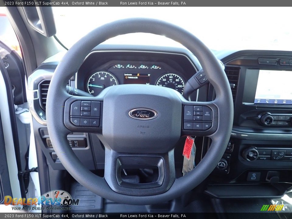 2023 Ford F150 XLT SuperCab 4x4 Oxford White / Black Photo #19