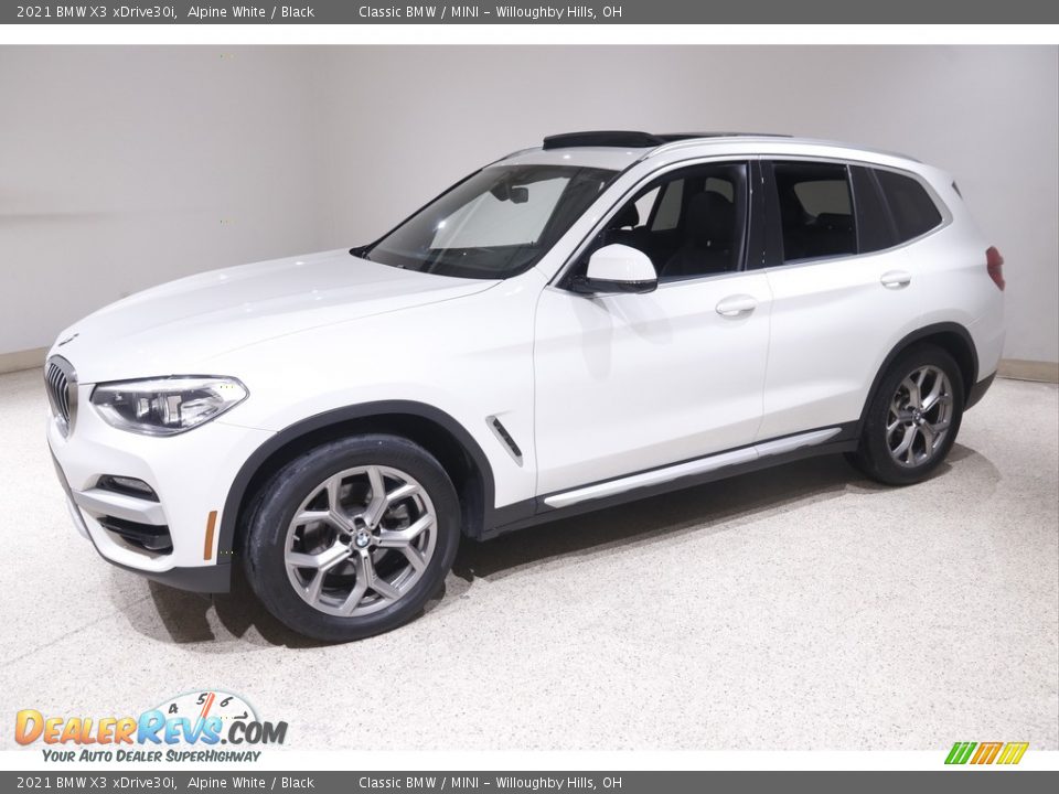 2021 BMW X3 xDrive30i Alpine White / Black Photo #3