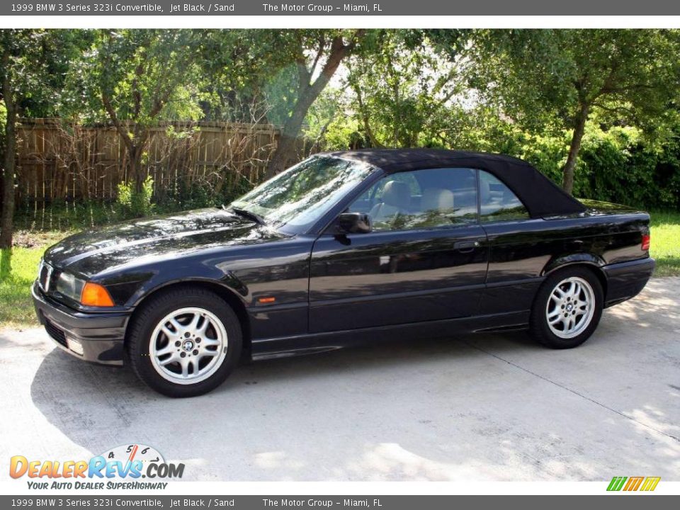 1999 BMW 3 Series 323i Convertible Jet Black / Sand Photo #5