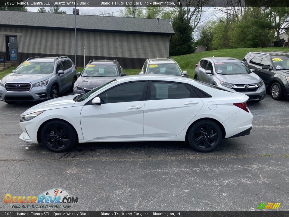 2021 Hyundai Elantra SEL Quartz White / Black Photo #1