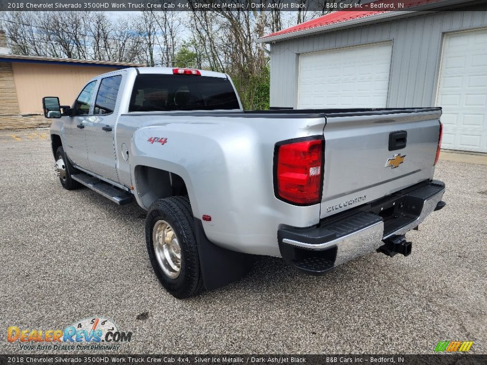 2018 Chevrolet Silverado 3500HD Work Truck Crew Cab 4x4 Silver Ice Metallic / Dark Ash/Jet Black Photo #6