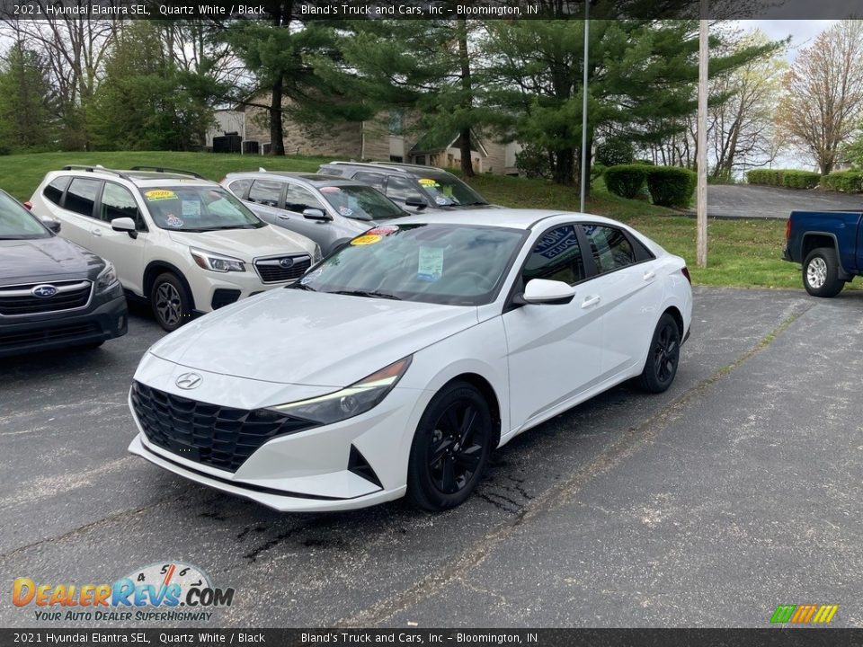 2021 Hyundai Elantra SEL Quartz White / Black Photo #2