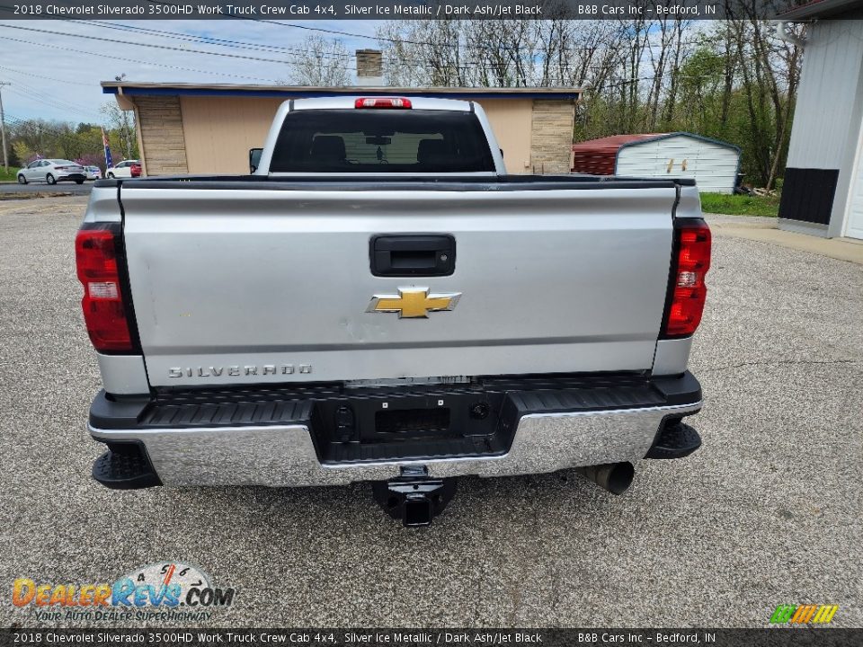 2018 Chevrolet Silverado 3500HD Work Truck Crew Cab 4x4 Silver Ice Metallic / Dark Ash/Jet Black Photo #7