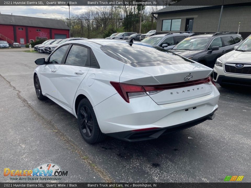 2021 Hyundai Elantra SEL Quartz White / Black Photo #3