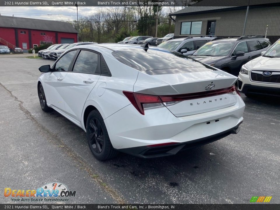 2021 Hyundai Elantra SEL Quartz White / Black Photo #3