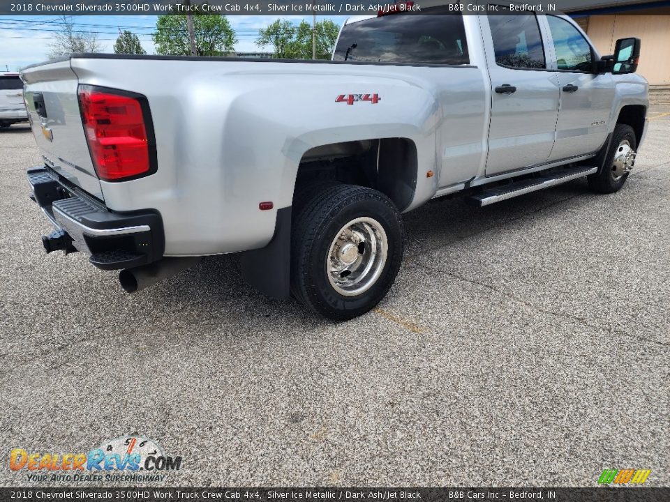 2018 Chevrolet Silverado 3500HD Work Truck Crew Cab 4x4 Silver Ice Metallic / Dark Ash/Jet Black Photo #9