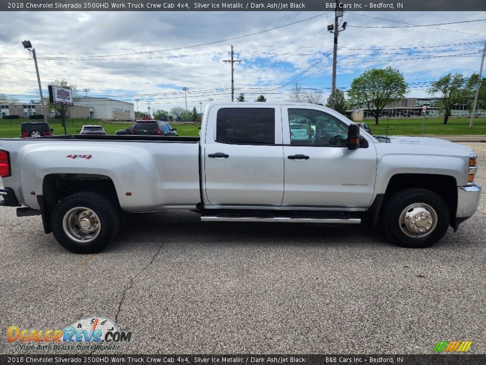 2018 Chevrolet Silverado 3500HD Work Truck Crew Cab 4x4 Silver Ice Metallic / Dark Ash/Jet Black Photo #10