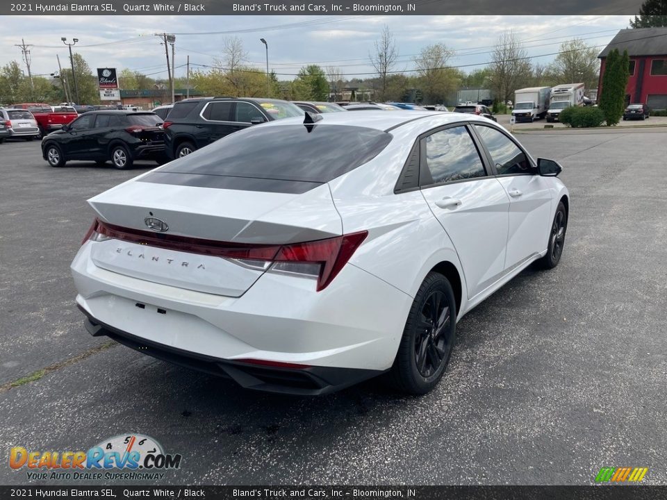 2021 Hyundai Elantra SEL Quartz White / Black Photo #6