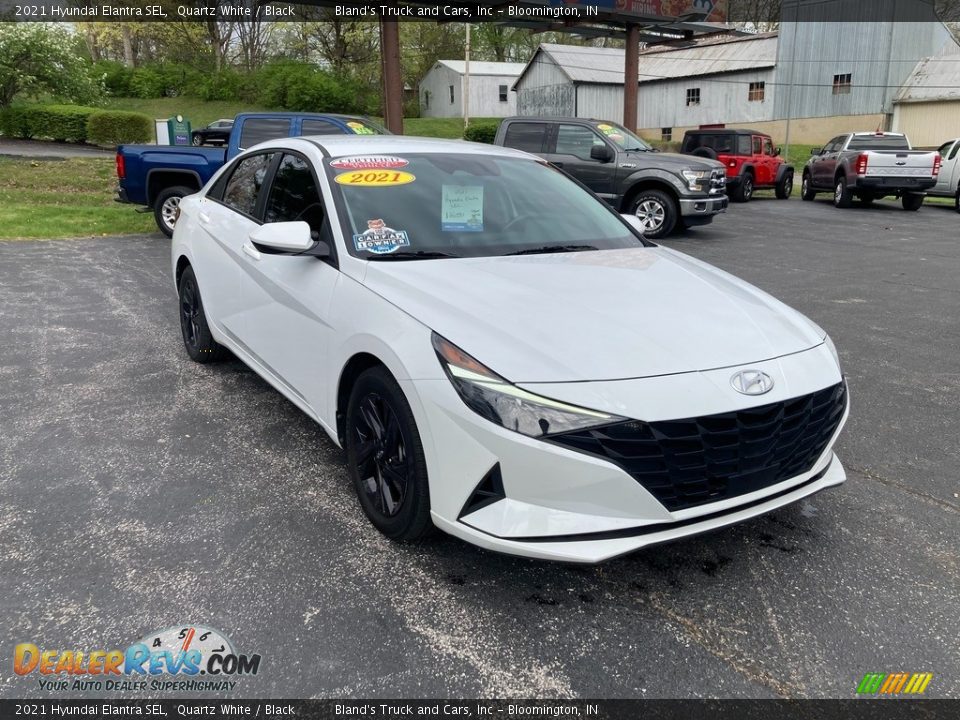 2021 Hyundai Elantra SEL Quartz White / Black Photo #7