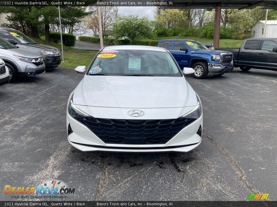 2021 Hyundai Elantra SEL Quartz White / Black Photo #8