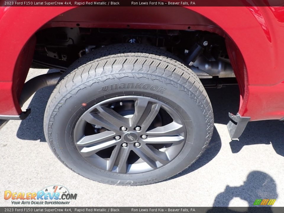 2023 Ford F150 Lariat SuperCrew 4x4 Rapid Red Metallic / Black Photo #9