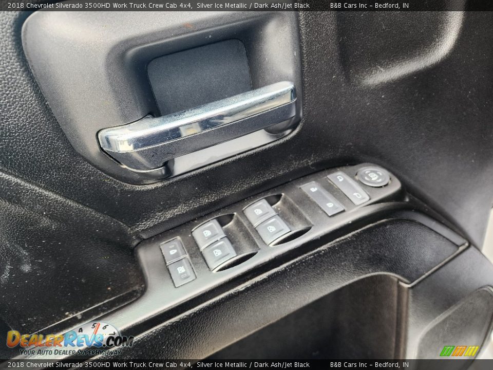 2018 Chevrolet Silverado 3500HD Work Truck Crew Cab 4x4 Silver Ice Metallic / Dark Ash/Jet Black Photo #14