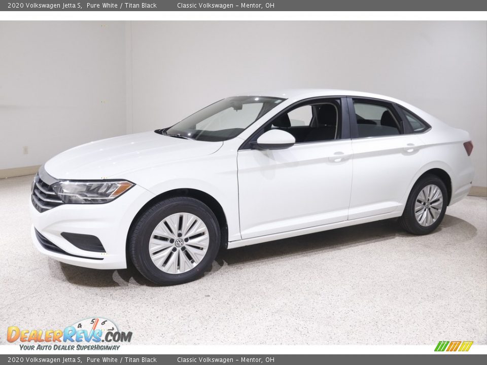 2020 Volkswagen Jetta S Pure White / Titan Black Photo #3