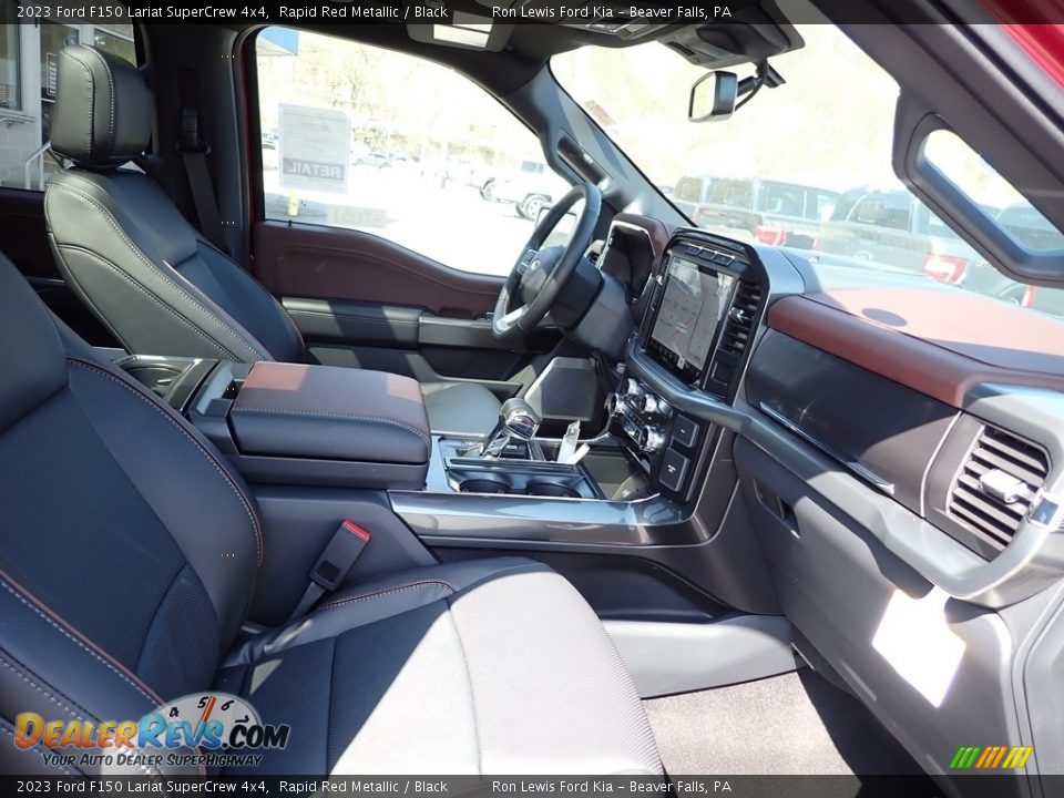 2023 Ford F150 Lariat SuperCrew 4x4 Rapid Red Metallic / Black Photo #12