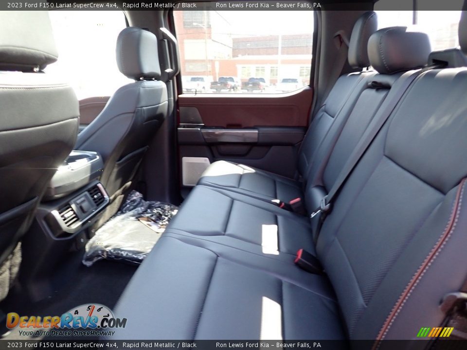 2023 Ford F150 Lariat SuperCrew 4x4 Rapid Red Metallic / Black Photo #13