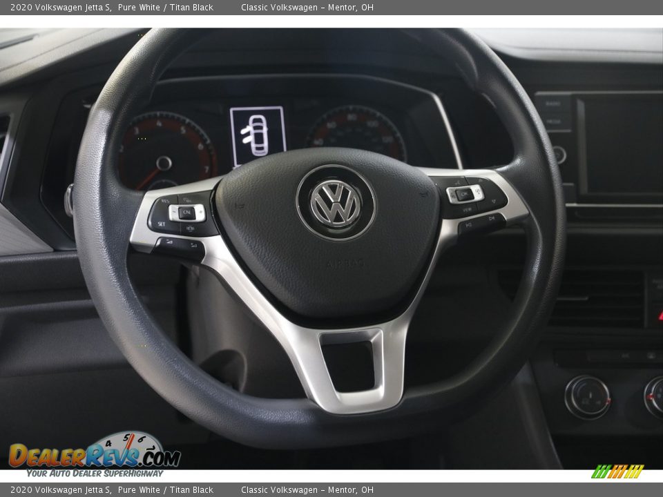 2020 Volkswagen Jetta S Pure White / Titan Black Photo #7
