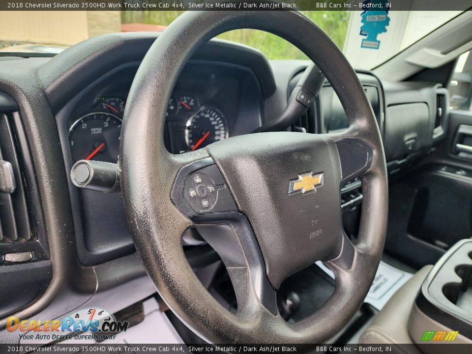 2018 Chevrolet Silverado 3500HD Work Truck Crew Cab 4x4 Silver Ice Metallic / Dark Ash/Jet Black Photo #17