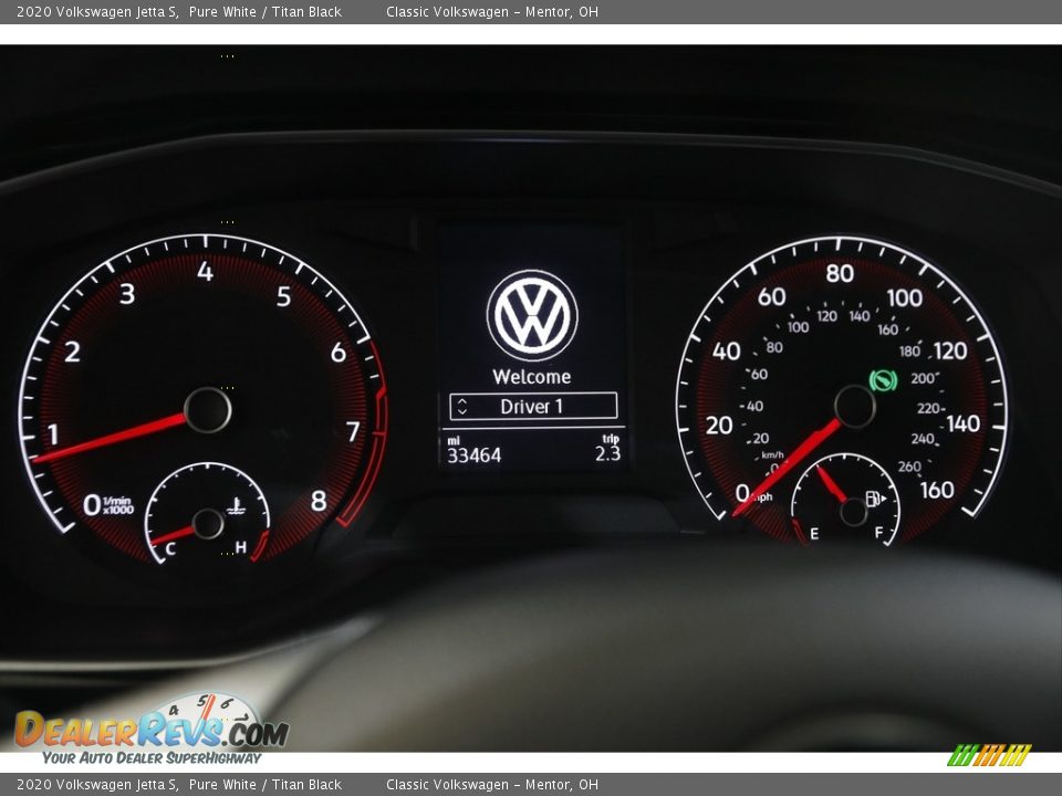 2020 Volkswagen Jetta S Pure White / Titan Black Photo #8