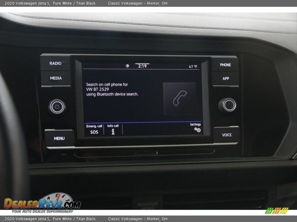 2020 Volkswagen Jetta S Pure White / Titan Black Photo #10