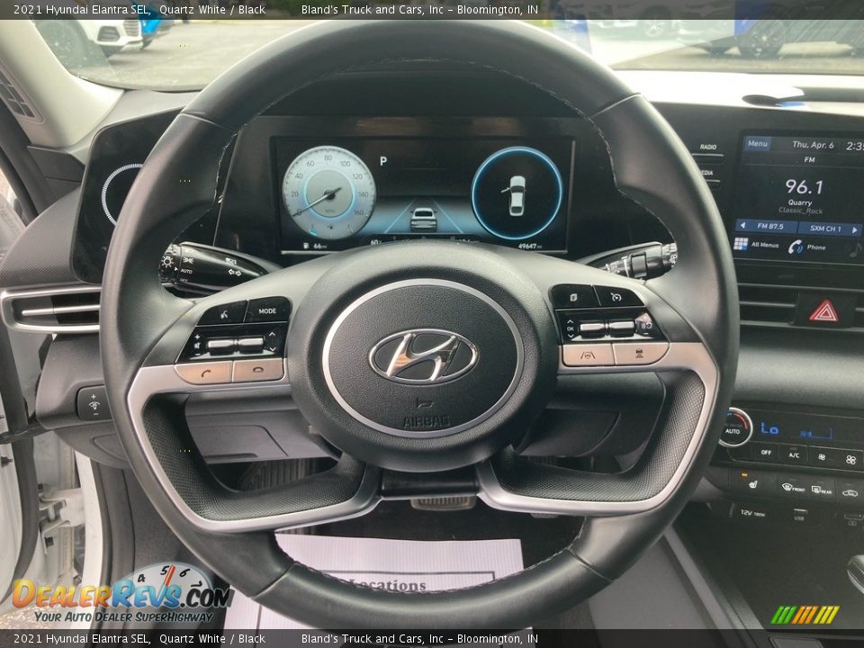 2021 Hyundai Elantra SEL Quartz White / Black Photo #18