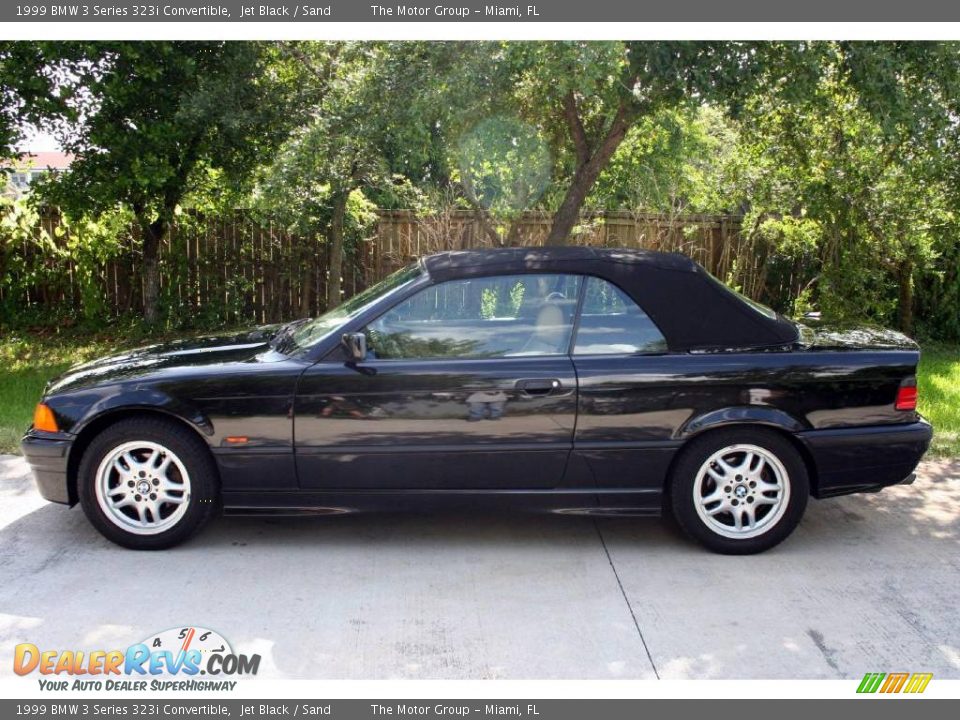 1999 BMW 3 Series 323i Convertible Jet Black / Sand Photo #7