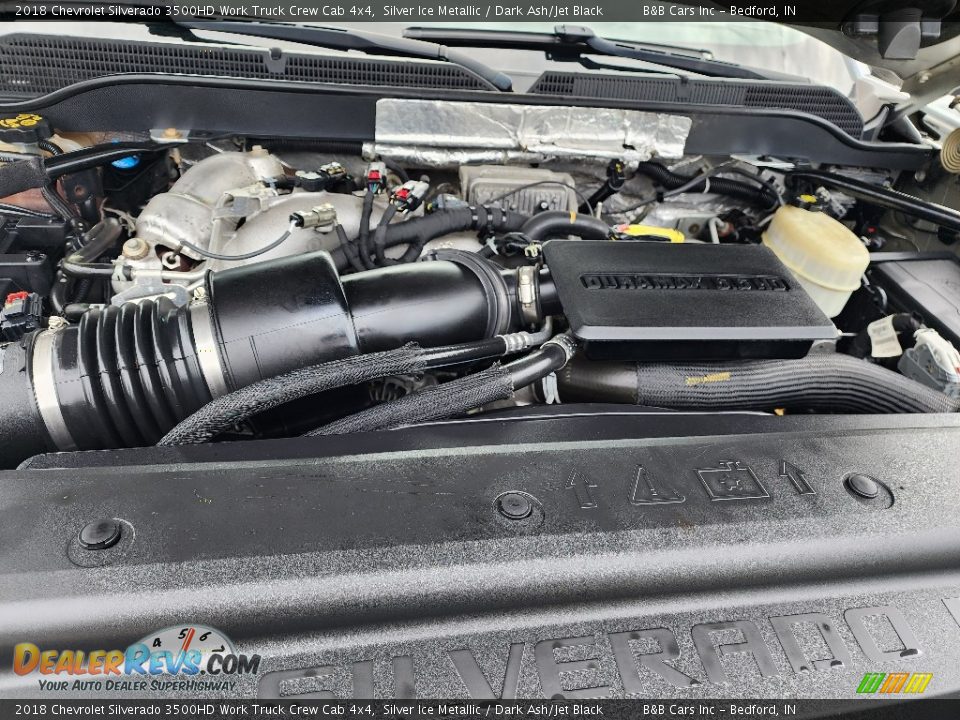 2018 Chevrolet Silverado 3500HD Work Truck Crew Cab 4x4 Silver Ice Metallic / Dark Ash/Jet Black Photo #27