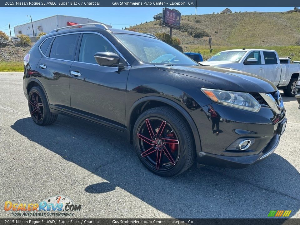 2015 Nissan Rogue SL AWD Super Black / Charcoal Photo #1