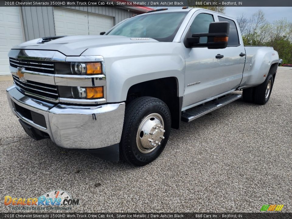 2018 Chevrolet Silverado 3500HD Work Truck Crew Cab 4x4 Silver Ice Metallic / Dark Ash/Jet Black Photo #29