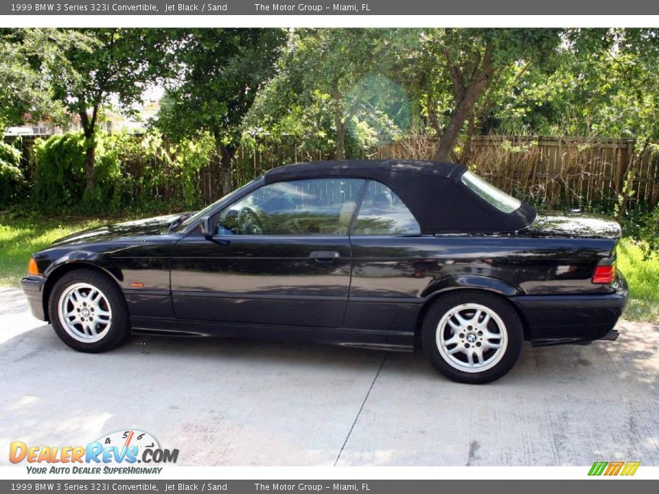 1999 BMW 3 Series 323i Convertible Jet Black / Sand Photo #8