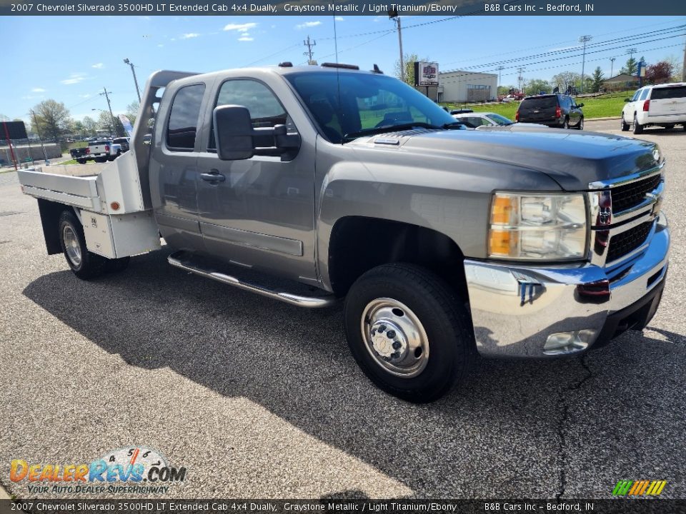 2007 Chevrolet Silverado 3500HD LT Extended Cab 4x4 Dually Graystone Metallic / Light Titanium/Ebony Photo #1