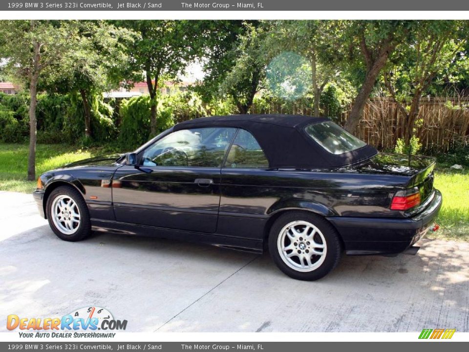 1999 BMW 3 Series 323i Convertible Jet Black / Sand Photo #9