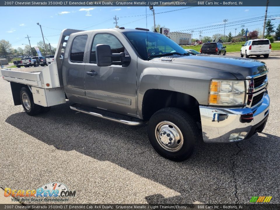 2007 Chevrolet Silverado 3500HD LT Extended Cab 4x4 Dually Graystone Metallic / Light Titanium/Ebony Photo #8