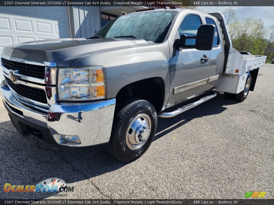 2007 Chevrolet Silverado 3500HD LT Extended Cab 4x4 Dually Graystone Metallic / Light Titanium/Ebony Photo #10