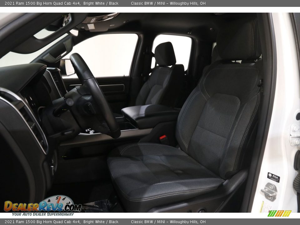 2021 Ram 1500 Big Horn Quad Cab 4x4 Bright White / Black Photo #5