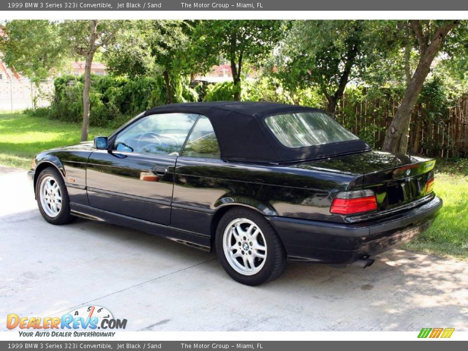 1999 BMW 3 Series 323i Convertible Jet Black / Sand Photo #10