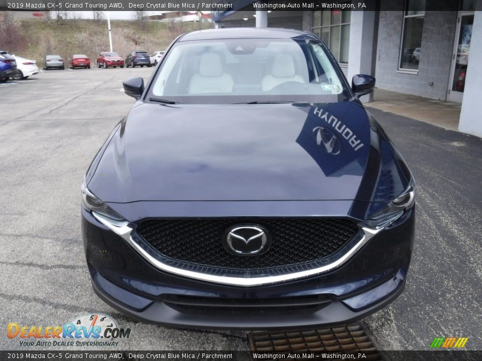 2019 Mazda CX-5 Grand Touring AWD Deep Crystal Blue Mica / Parchment Photo #4