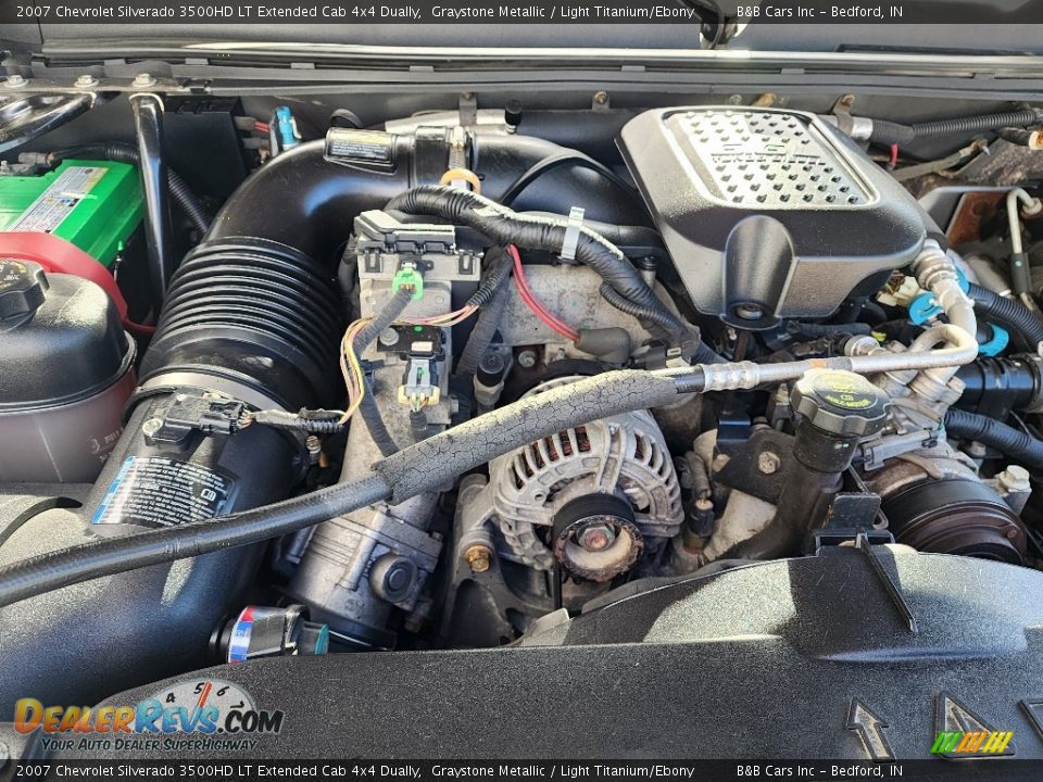 2007 Chevrolet Silverado 3500HD LT Extended Cab 4x4 Dually Graystone Metallic / Light Titanium/Ebony Photo #21