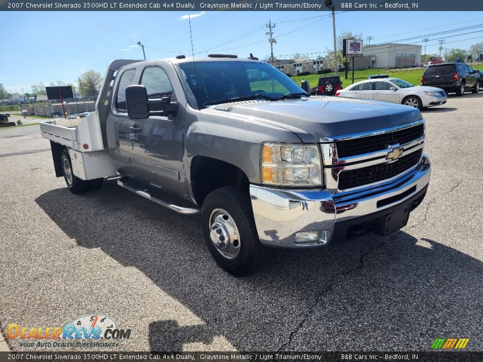 2007 Chevrolet Silverado 3500HD LT Extended Cab 4x4 Dually Graystone Metallic / Light Titanium/Ebony Photo #22