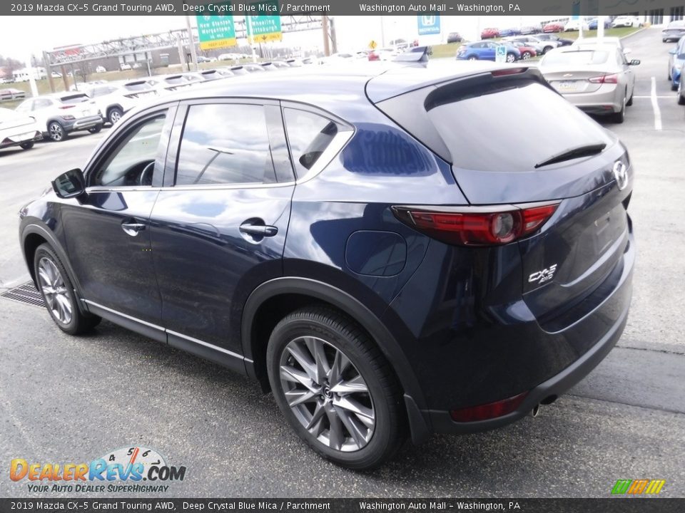 2019 Mazda CX-5 Grand Touring AWD Deep Crystal Blue Mica / Parchment Photo #7