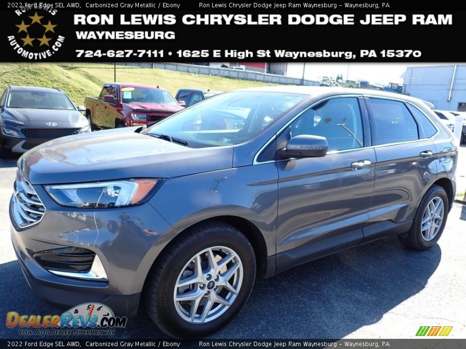 2022 Ford Edge SEL AWD Carbonized Gray Metallic / Ebony Photo #1