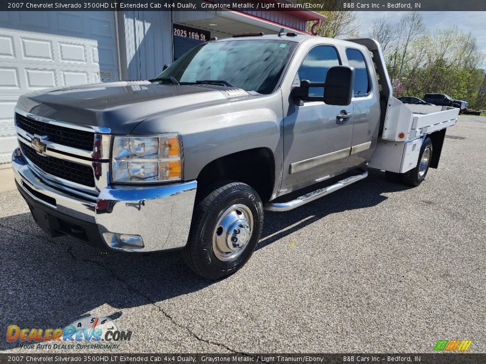 2007 Chevrolet Silverado 3500HD LT Extended Cab 4x4 Dually Graystone Metallic / Light Titanium/Ebony Photo #23