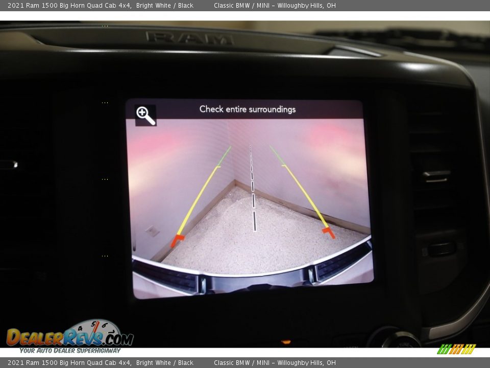 2021 Ram 1500 Big Horn Quad Cab 4x4 Bright White / Black Photo #14