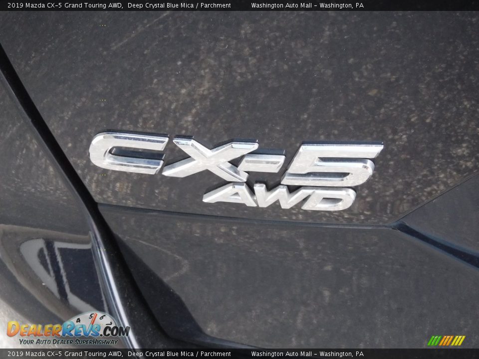 2019 Mazda CX-5 Grand Touring AWD Deep Crystal Blue Mica / Parchment Photo #8