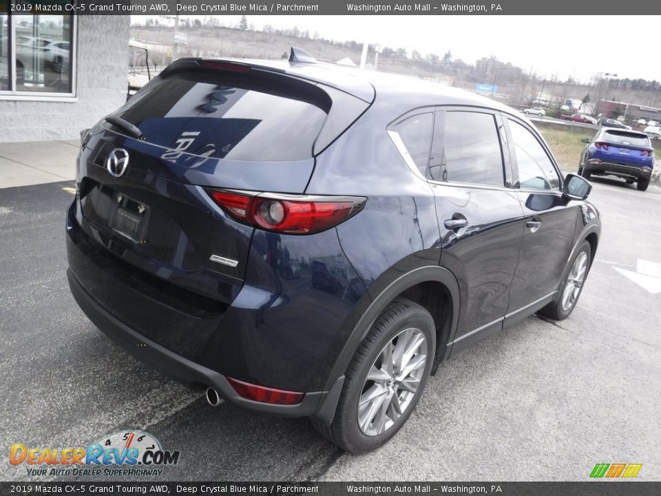 2019 Mazda CX-5 Grand Touring AWD Deep Crystal Blue Mica / Parchment Photo #10