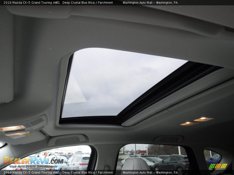 2019 Mazda CX-5 Grand Touring AWD Deep Crystal Blue Mica / Parchment Photo #12